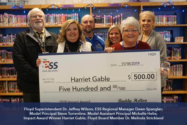 2019 ESS Impact Award Winner Harriet Gable