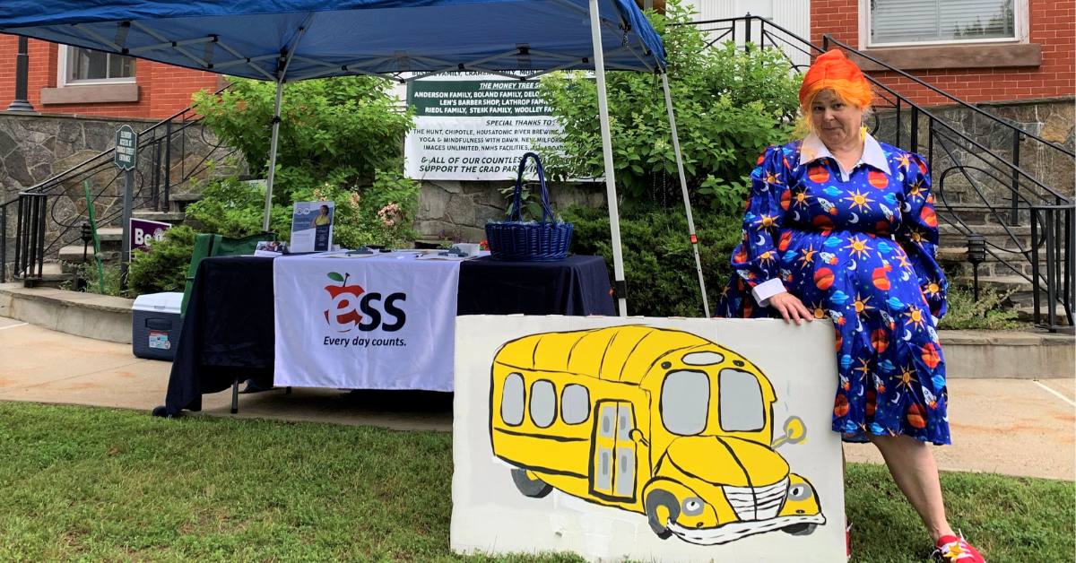 ESS Connecticut Regional Manager Beth Salaris dressed as Ms. Frizzle