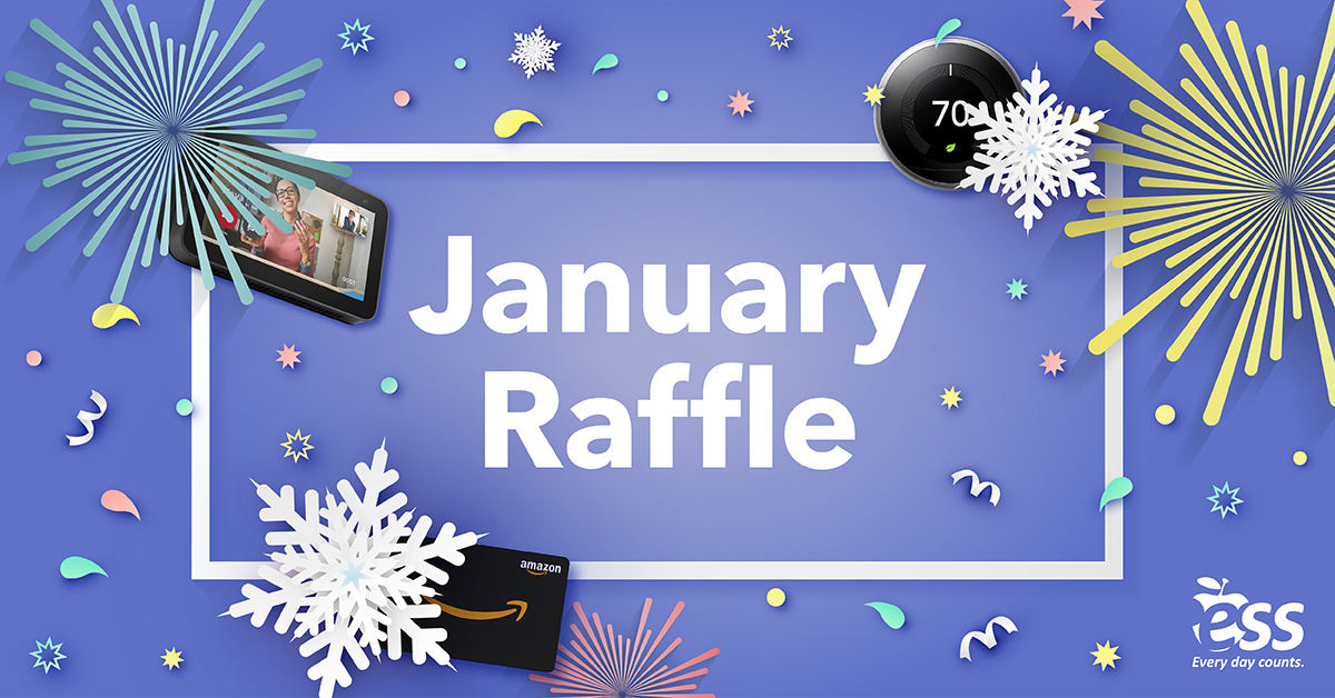 ESS Monthly Raffle January 2022 Raffle Prizes