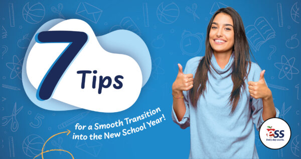 woman giving a thumbs up in recognition of seven tips for a smooth transition into the new school year