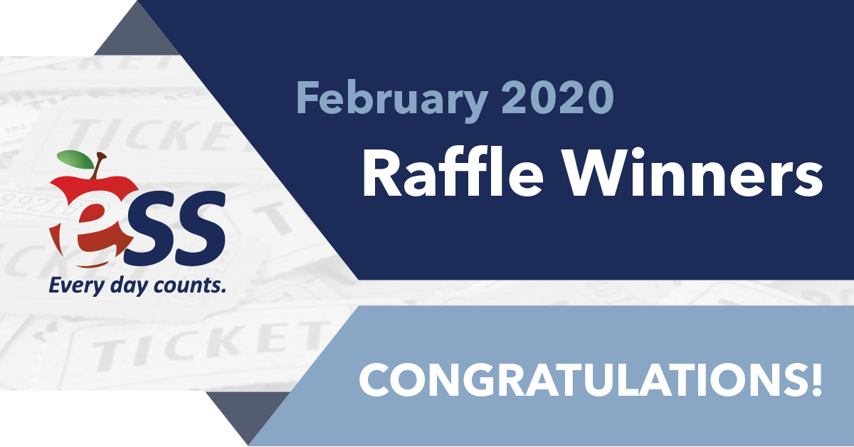 Congratulations to our February 2020 Raffle Winners