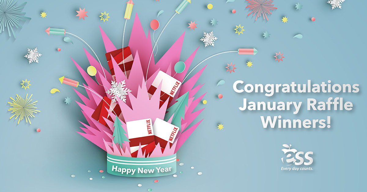 January 2021 Raffle Winners